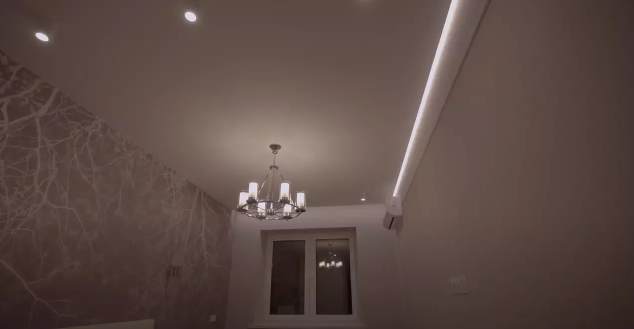Натяжной потолок Pongs с подсветкой — Тольятти, Тополиная, 32а, фото 1